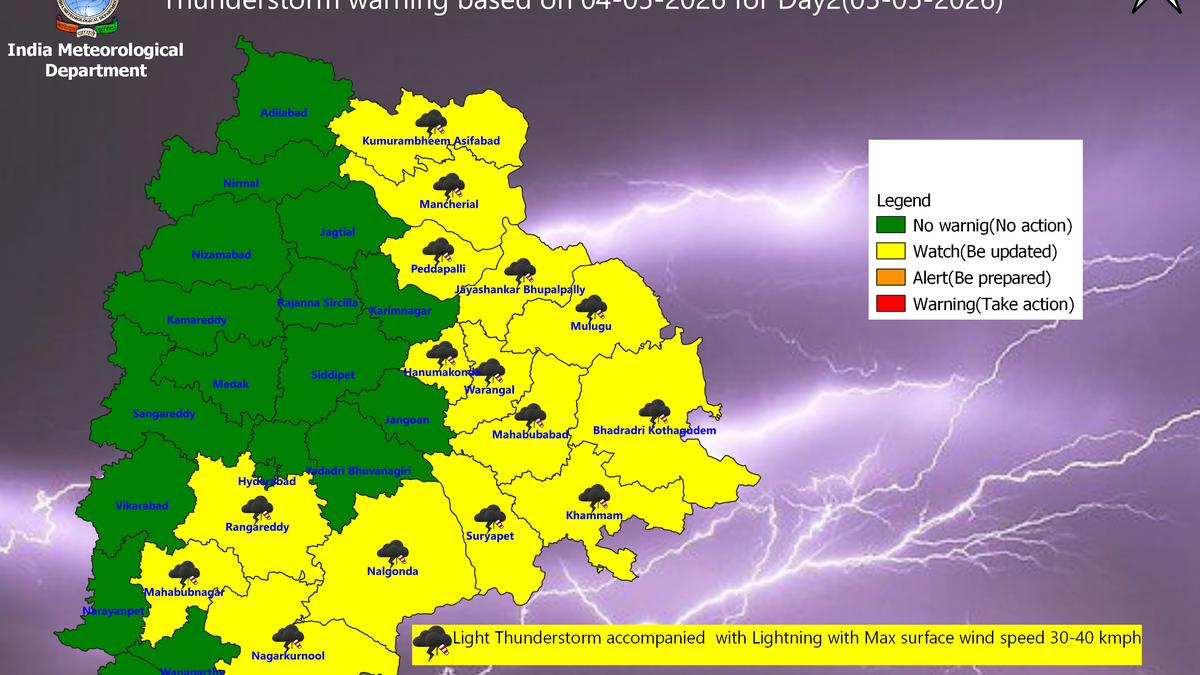 Sudden hailstorms and thunderstorms bring relief from heat but cause local damage and power outages across parts of Tamil Nadu, Andhra Pradesh and Telangana