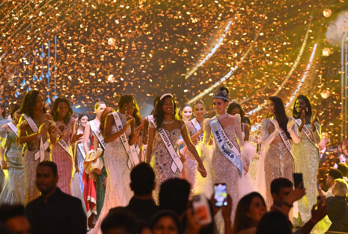 Miss Thailand Opal Suchata Chuangsri crowned Miss World 2025 at the 72nd edition of the Miss World pageant on Saturday at the HITEX Exhibition Centre in Hyderabad, Telangana. The winner was crowned by Miss World 2024 Krystyna Pyszková . Miss Thailand Opal Suchata Chuangsri crowned Miss World 2025 at the 72nd edition of the Miss World pageant on Saturday at the HITEX Exhibition Centre in Hyderabad, Telangana. The winner was crowned by Miss World 2024 Krystyna Pyszková .