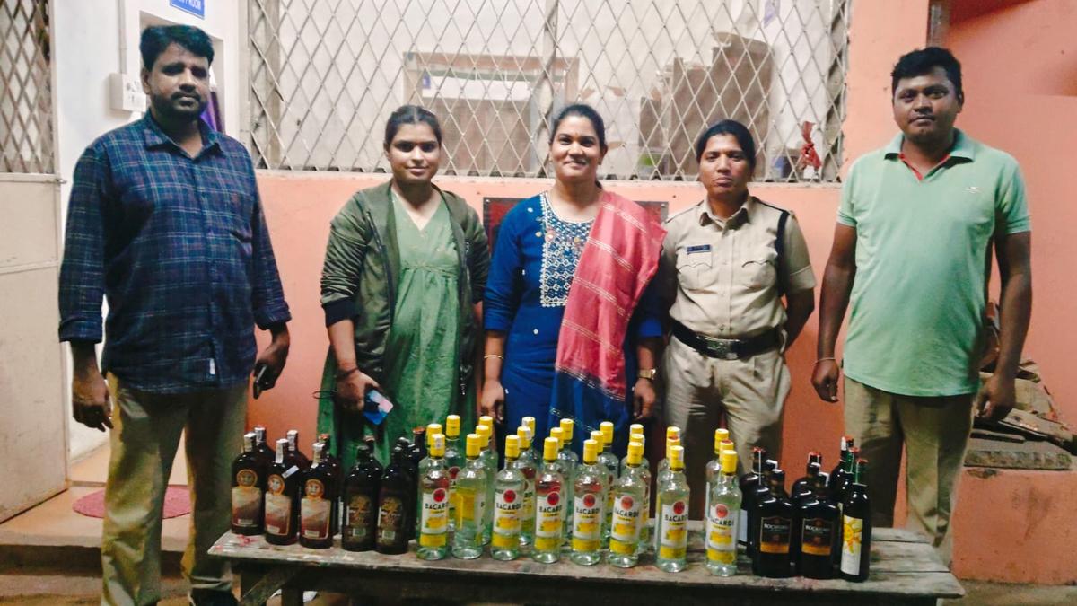 Ganja, illicit liquor and raw materials seized during raids by Excise officials
