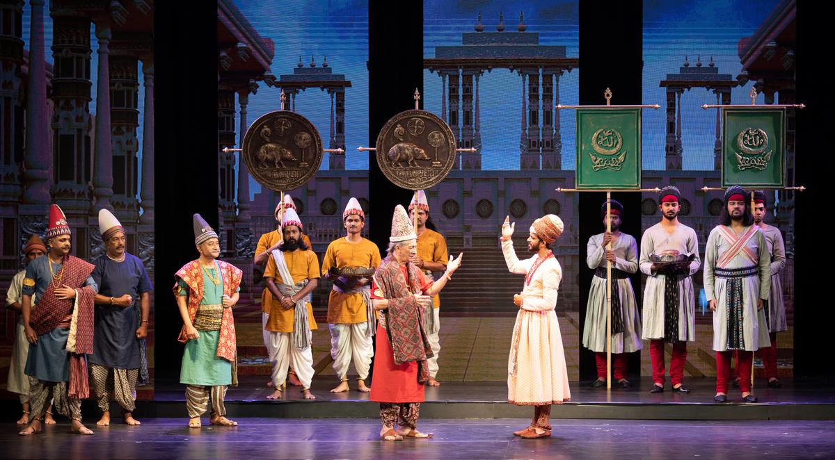 A scene from the play Crossing to Talikota.