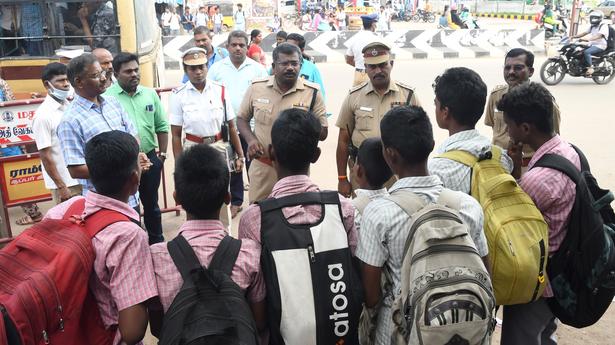 Students cautioned against foot-board travel in bus