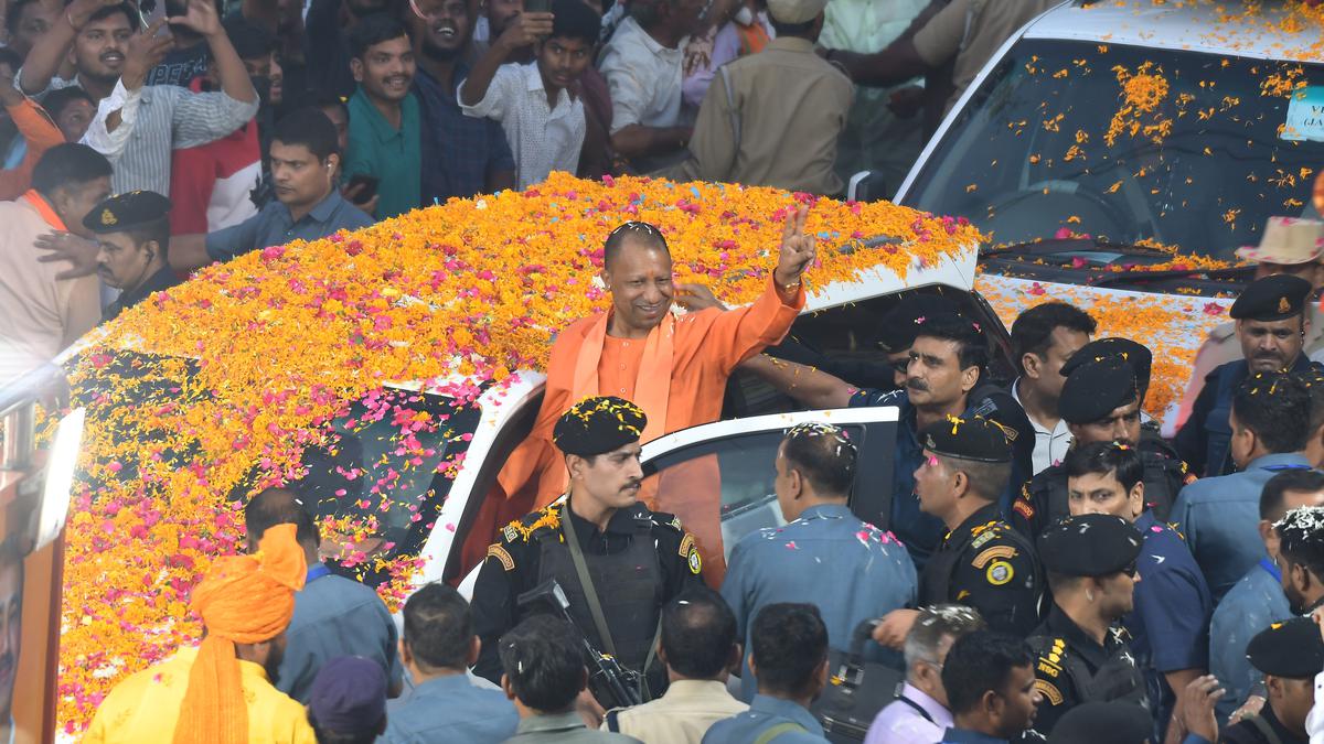 Yogi Adityanath lambasts BRS, urges Telangana people to bring ‘double engine sarkar’ led by BJP