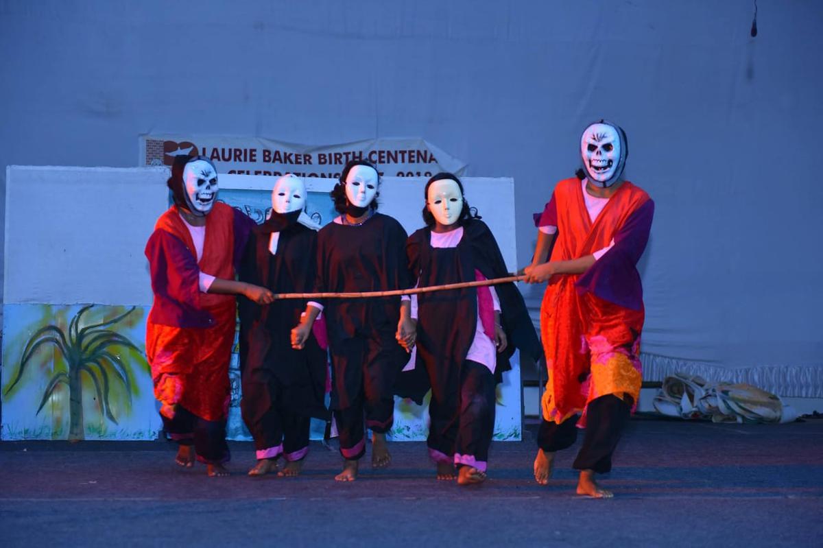 Inmates of Nirbhaya Women and Child Care Homes staging a play under the guidance of Nireeksha Women's Theatre Group