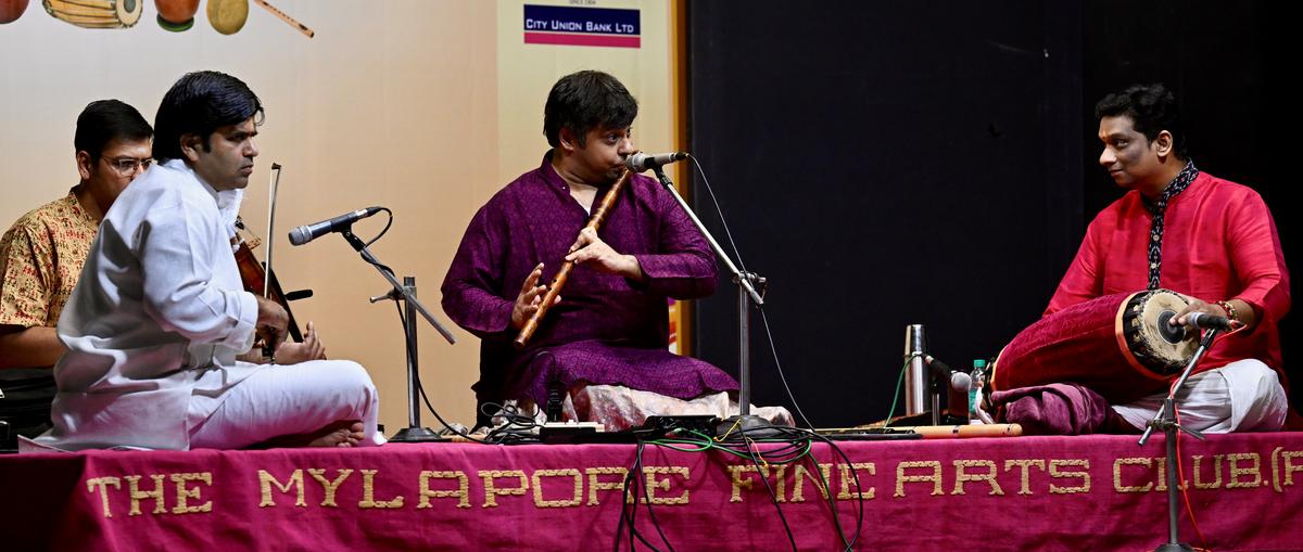 Shashank Subramaniam with Srikanth Venkataraman, Delhi Sairam and Anirudh Athreya. 