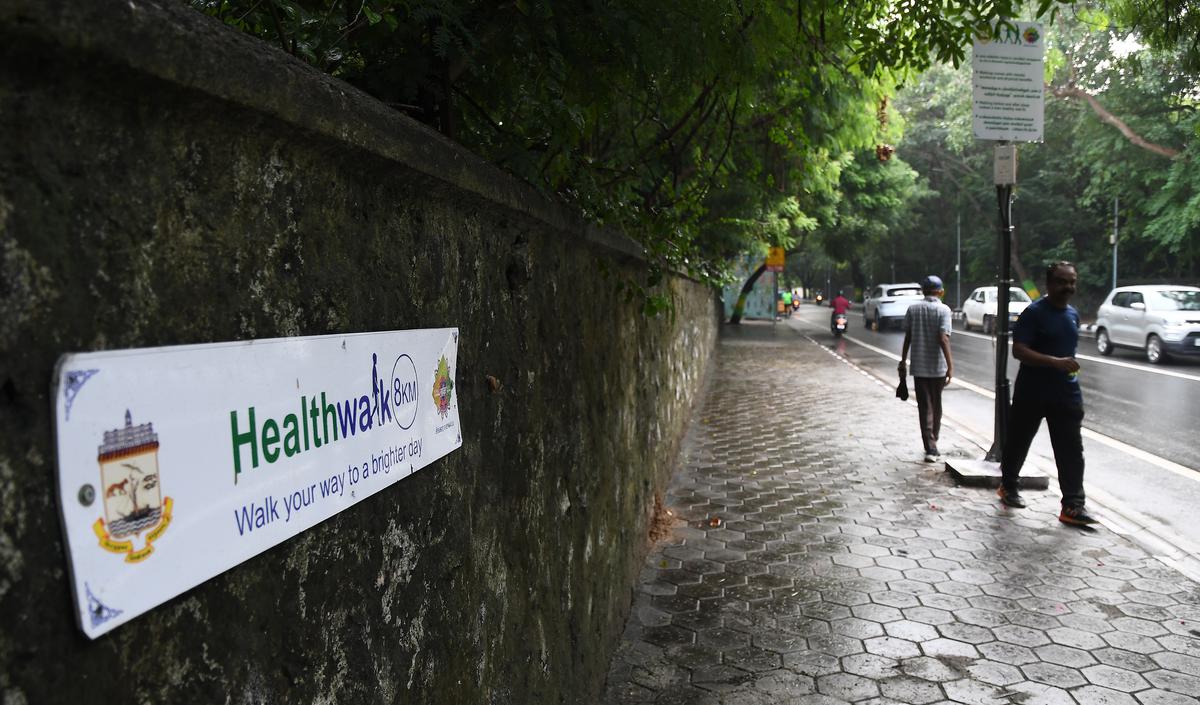 Signages for the Health Walk at Besant Avenue Road