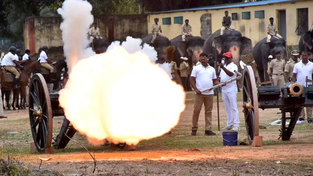 Third and final round of cannon firing successful in Mysuru