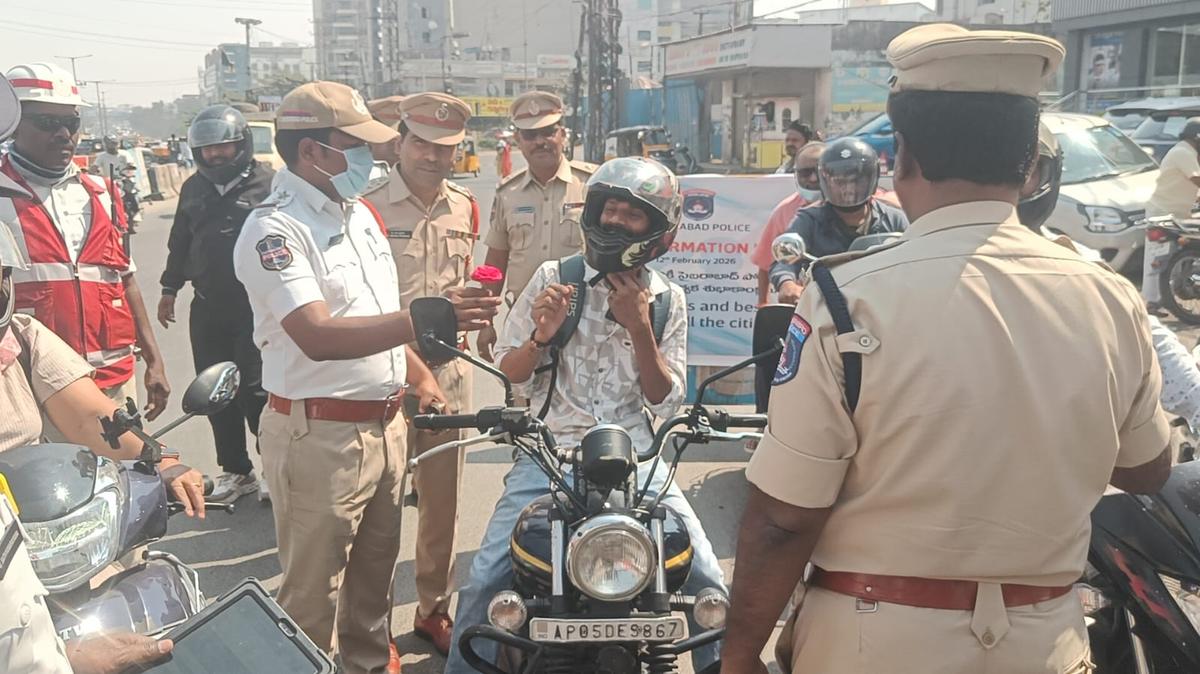 Special road safety awareness programmes were organised in Miyapur and RC Puram aimed at promoting responsible driving habits and encouraging motorists who adhere to traffic rules.