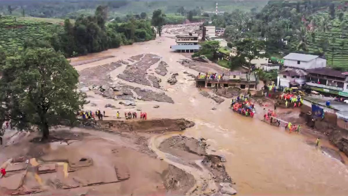 Heavy engineering equipment, rescue dog teams airlifted to landslide-hit Wayanad