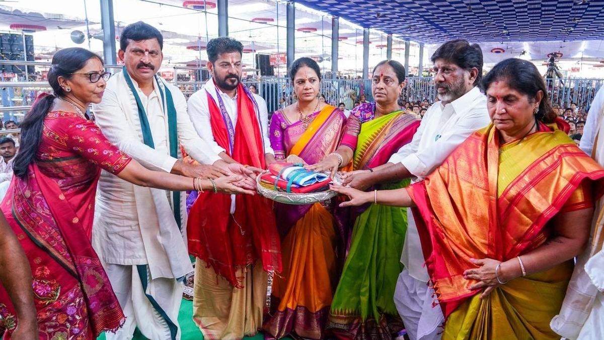 CM attends ‘celestial wedding’, performs ‘bhoomi puja’ for phase-I temple development works in Bhadrachalam