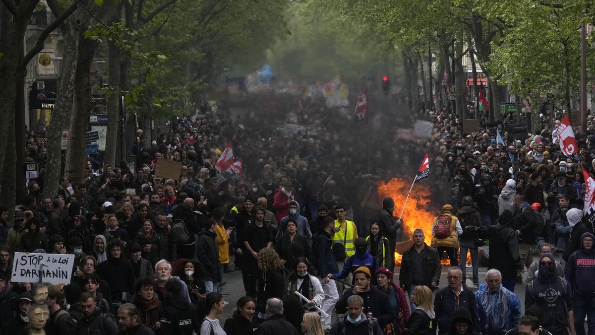 May Day: World’s workers rally, France sees pension anger