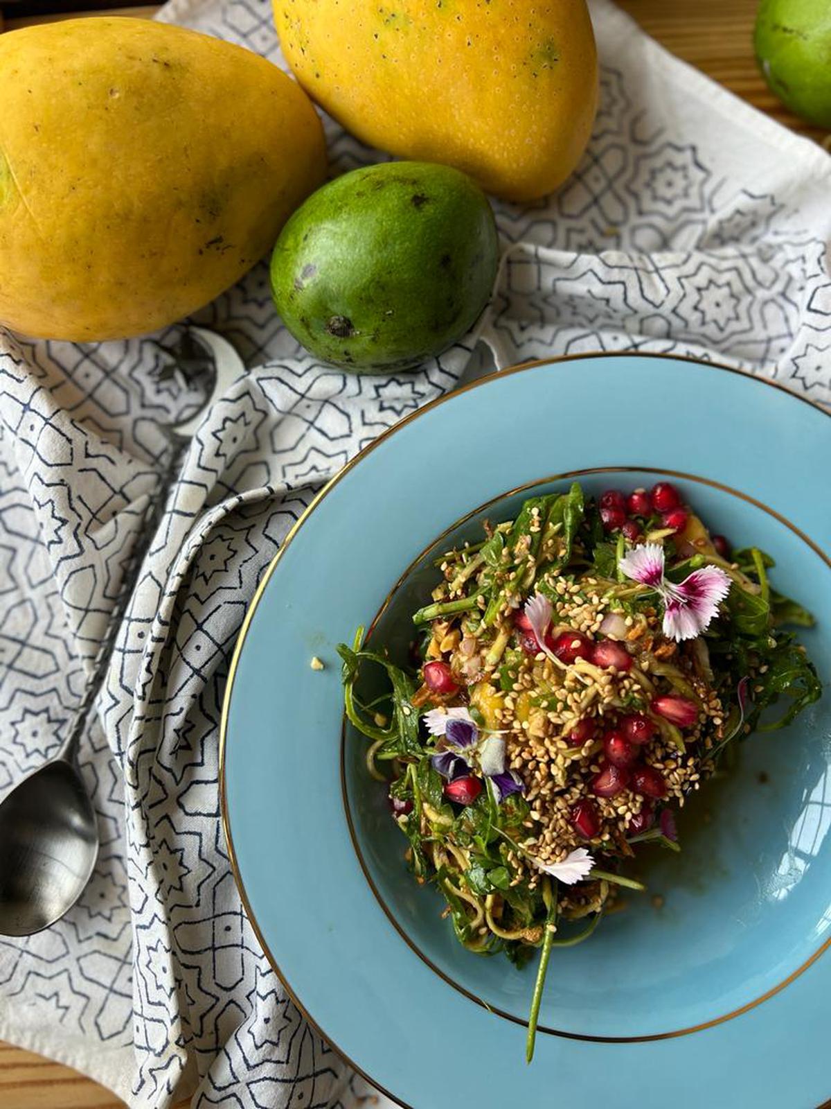 Ripe Mango and Raw Mango Salad