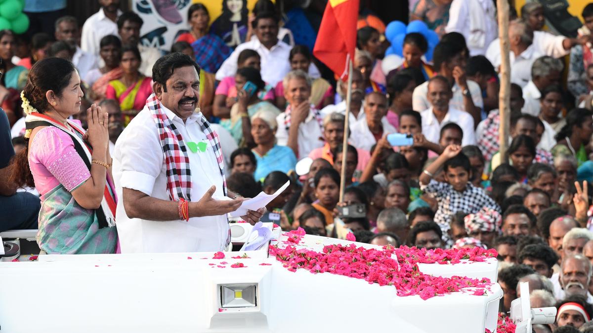 T.N. Assembly election: parties in the DMK alliance have lost people’s support, says Palaniswami