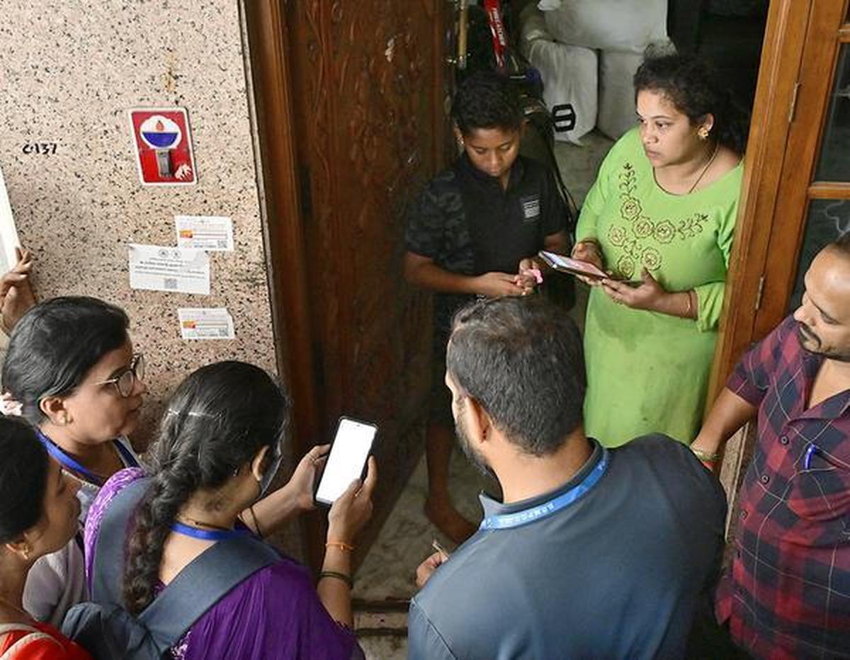 Door-to-door visit by Census enumerators in eight States/U.T.s from April 16