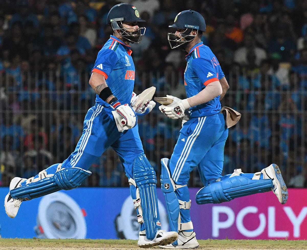 Virat Kohli and K.L.Rahul at M.A. Chidambaram Stadium in Chennai