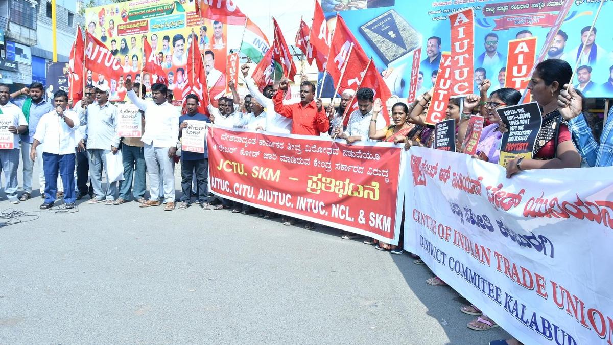 JCTU stages protest opposing new labour codes