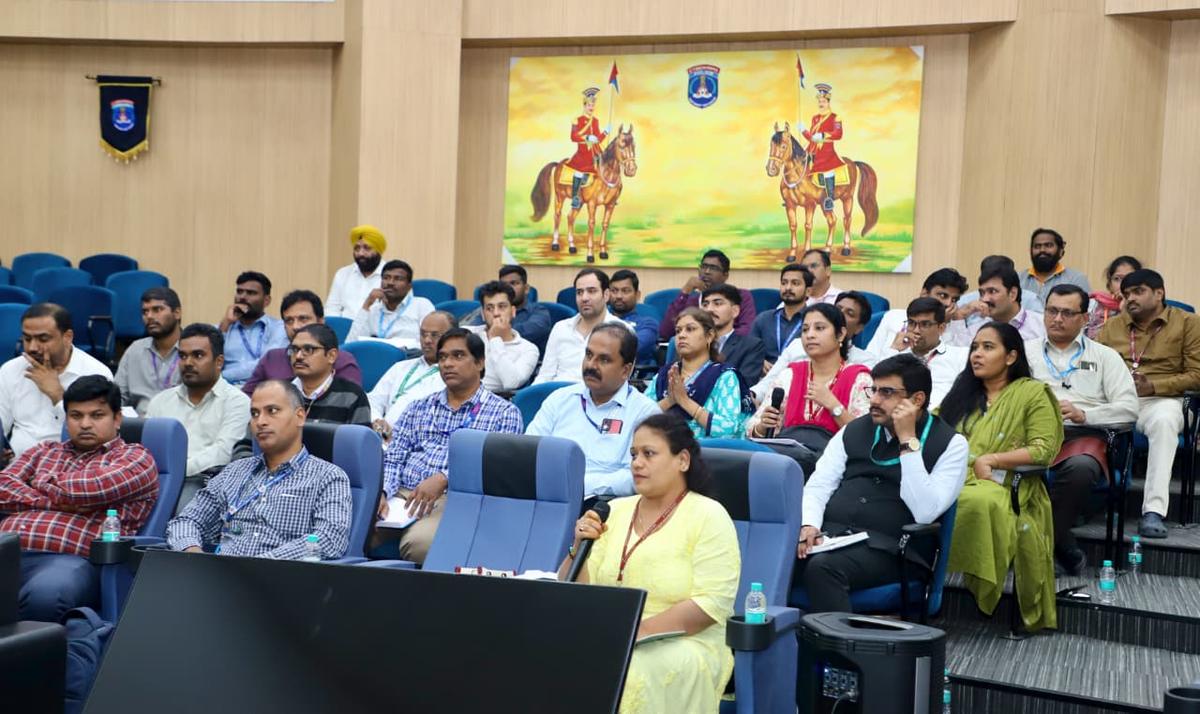 Representatives of various banks during the coordination meeting organised by the Cyberabad police on Friday (November 28, 2025) Representatives of various banks during the coordination meeting organised by the Cyberabad police on Friday (November 28, 2025)