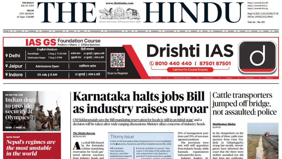 Karnataka halts jobs-for-locals Bill after industry uproar