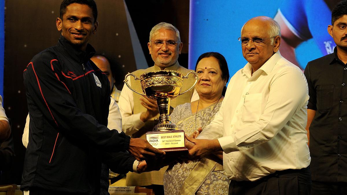 Great to win the best athlete award at the National Games, says veteran swimmer: Sajan Prakash