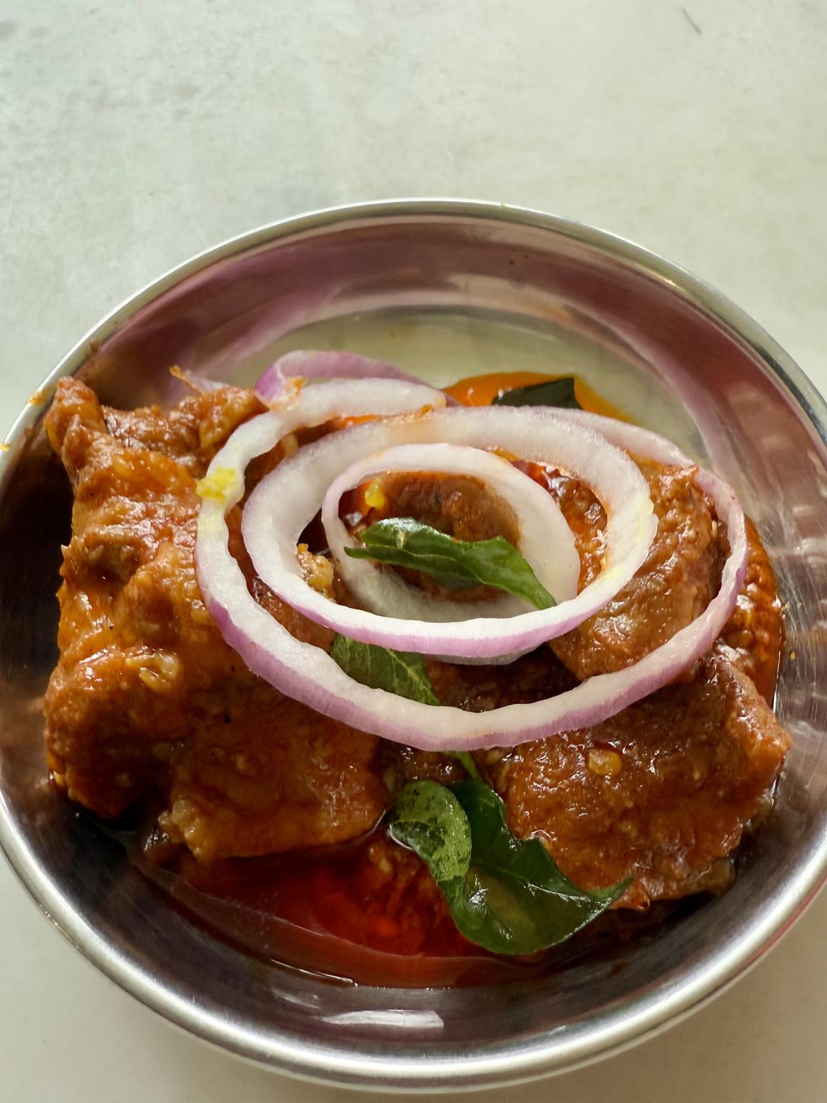 Lobo’s pork chilli bafat at Bob’s bar Lobo’s pork chilli bafat at Bob’s bar