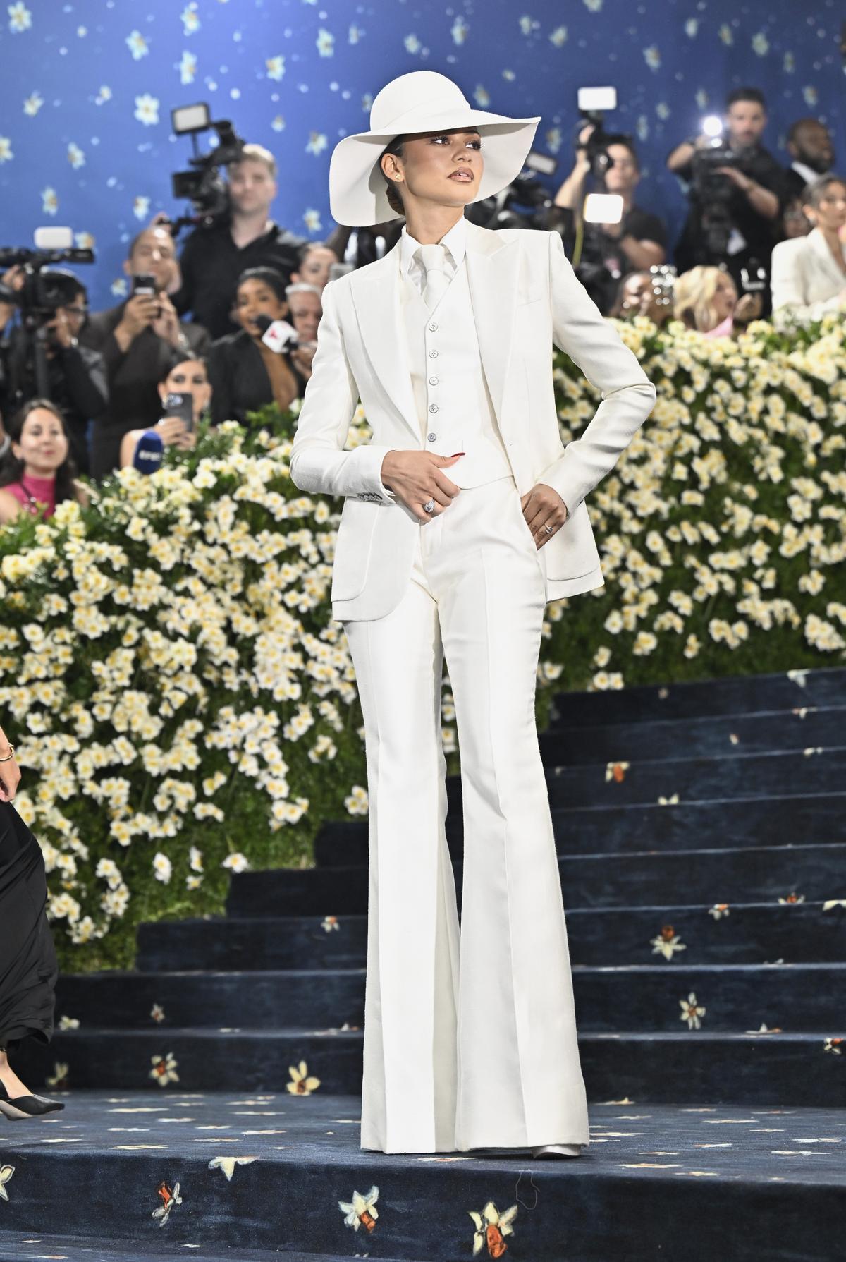 Zendaya attends The Metropolitan Museum of Art’s Costume Institute benefit gala celebrating the opening of the “Superfine: Tailoring Black Style” exhibition on Monday, May 5, 2025, in New York.