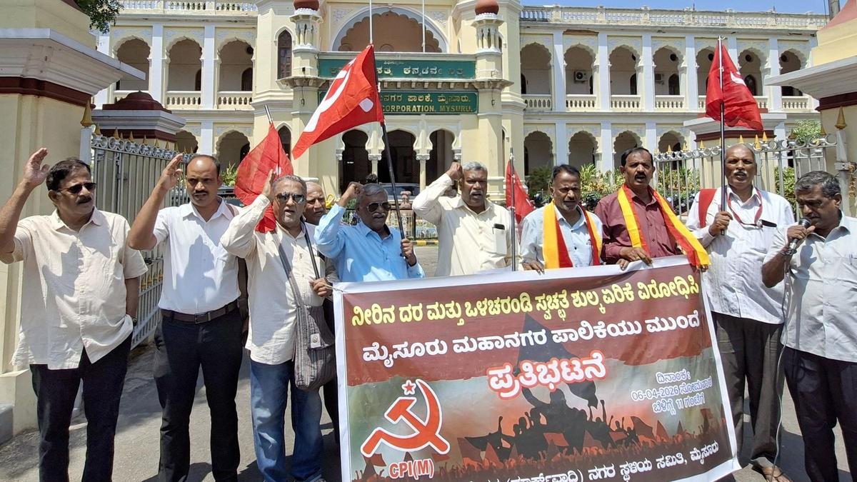 CPI(M) opposes water tariff, sewerage charges hike in Mysuru