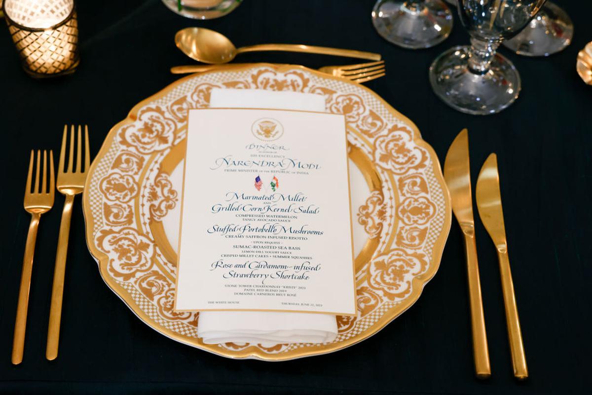 The menu for the White House State dinner.