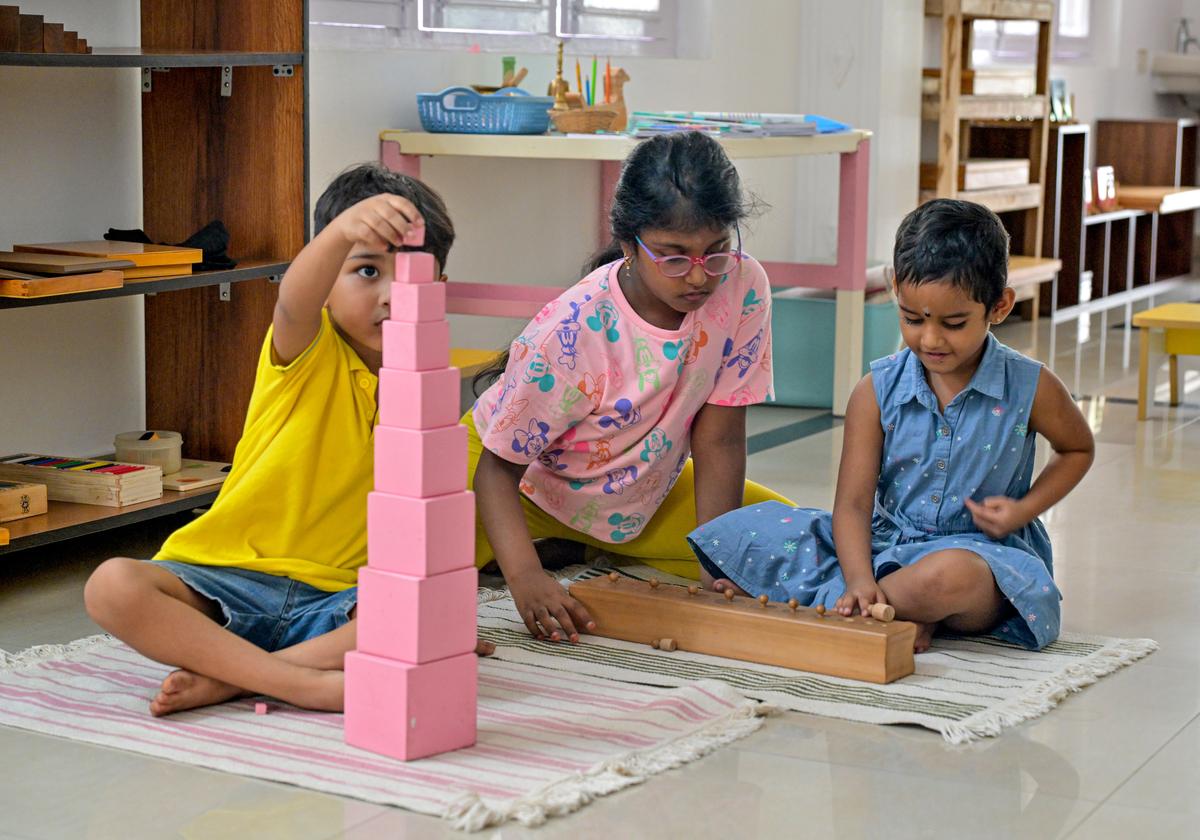 Children working with materials at Aditya Montessori in VisakhapatnamChildren working with materials at Aditya Montessori in Visakhapatnam. Children working with materials at Aditya Montessori in VisakhapatnamChildren working with materials at Aditya Montessori in Visakhapatnam.