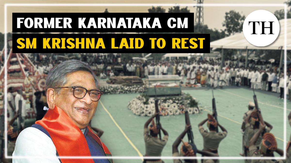 WATCH | Former Karnataka chief minister S.M. Krishna laid to rest with State honours