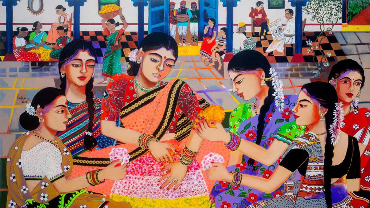 Anjani Reddy’s nostalgic works evoke the Dasara spirit