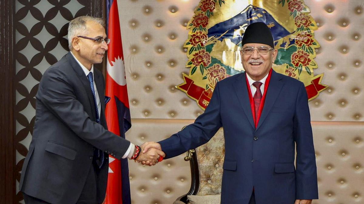 Foreign Secretary Kwatra meets Nepal PM Prachanda in Kathmandu - The Hindu