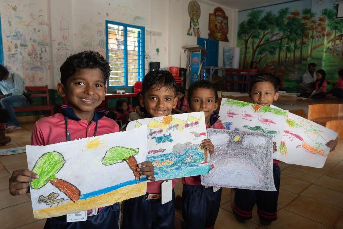 From an “art room”set up by the KMB 