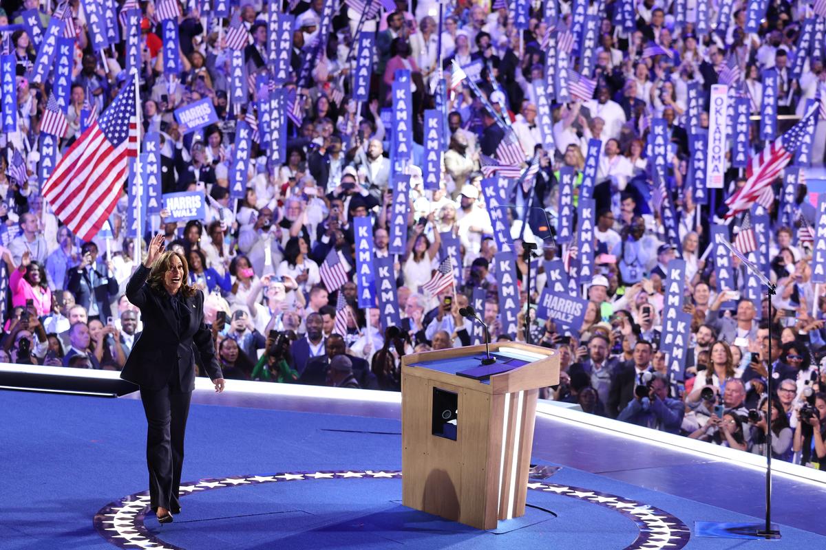 Kamala Harris accepts Democratic nomination at DNC, invites voters to chart  a ’new way forward’