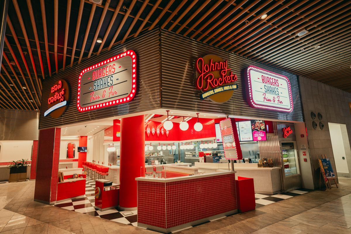 The Johnny Rockets outpost at Bengaluru’s Terminal 2