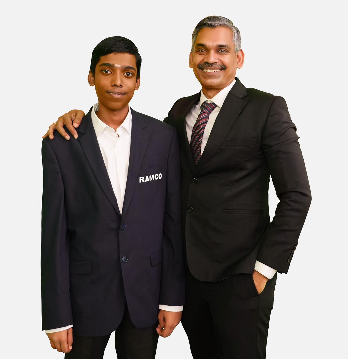 Praggnanandhaa with coach RB Ramesh 