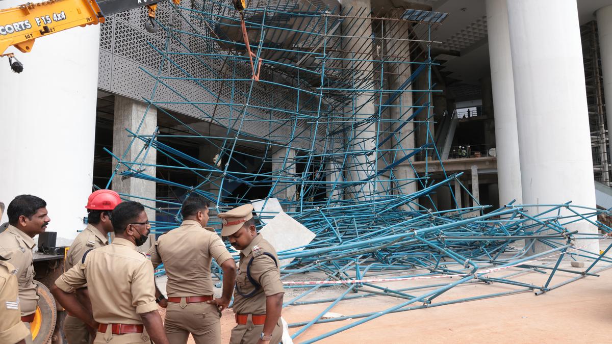 One killed, five injured as scaffolding on SmartCity campus collapses