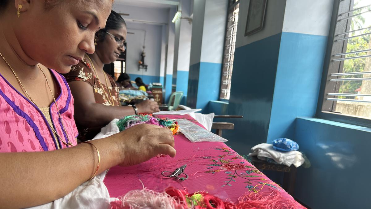 Once a hub of handmade Bruges lace, Kochi is now a centre of embroidery