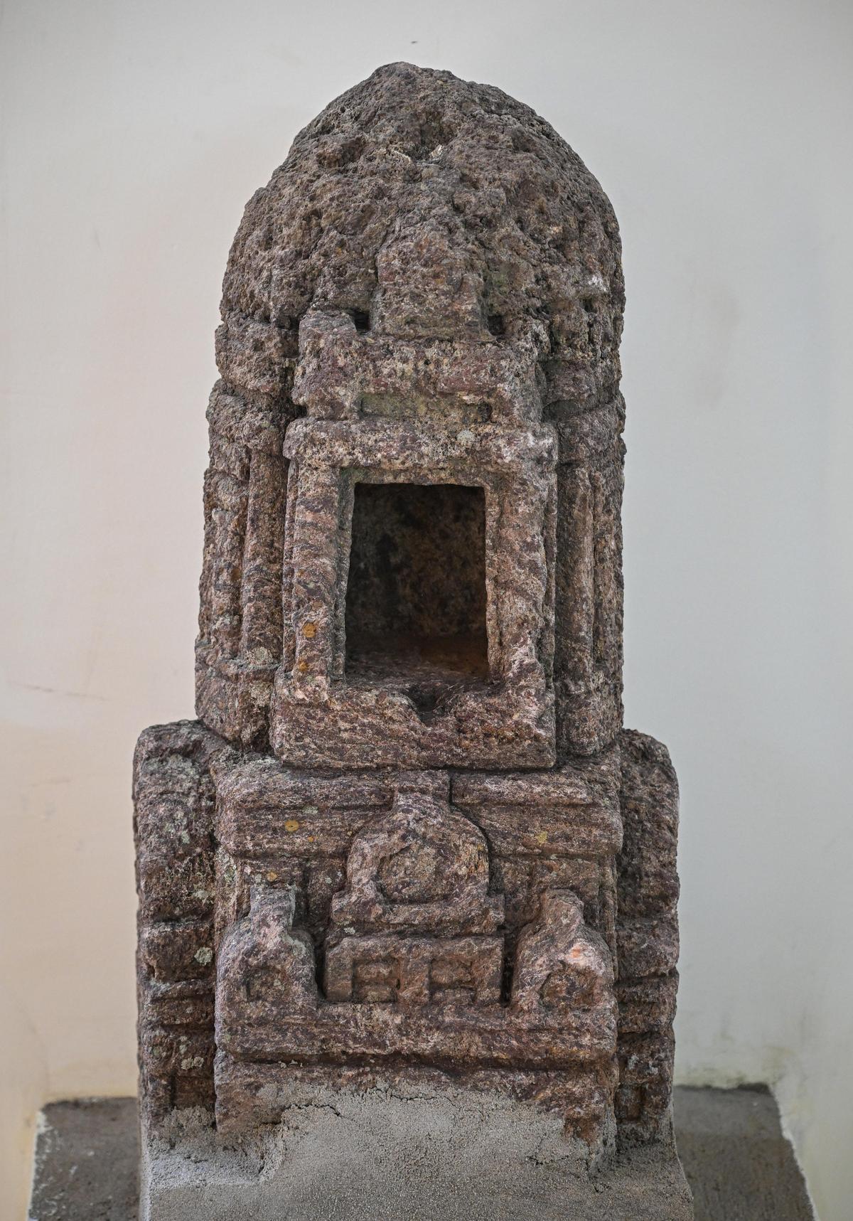 The excavated remains on display at the newly built Interpretation Centre at the 3rd century BC Buddhist site of Thotlakonda in Visakhapatnam. The centre, developed to showcase artefacts and explain the site’s historical significance as an ancient monastic complex overlooking the Bay of Bengal, is set to be opened to the public soon.