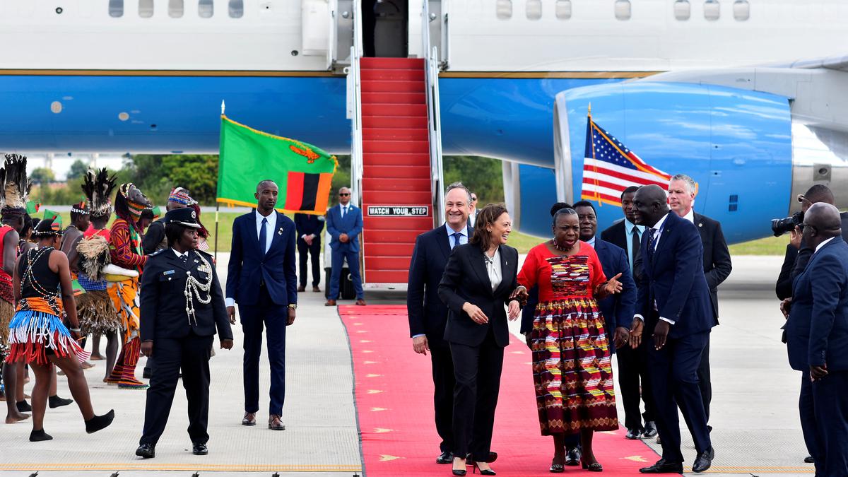 U.S. Vice-President Kamala Harris visits Indian grandfather’s house in Zambia