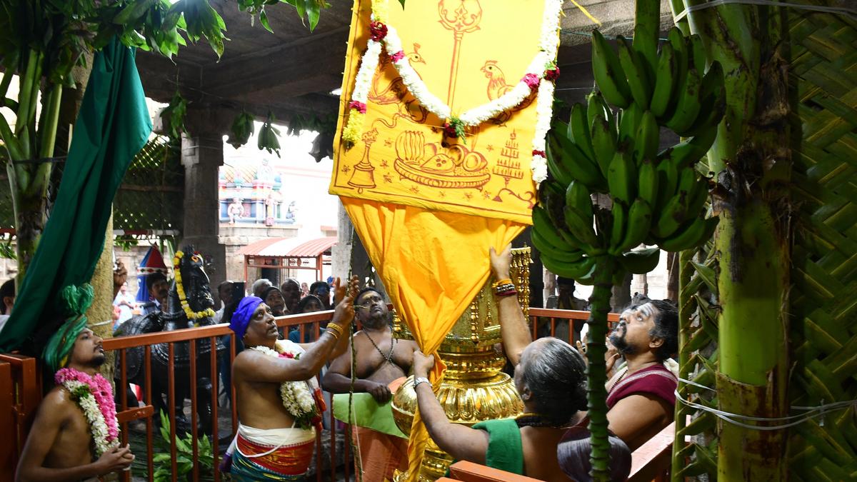 Holy flag hoisted at Palani temple for ‘Thai Poosam’