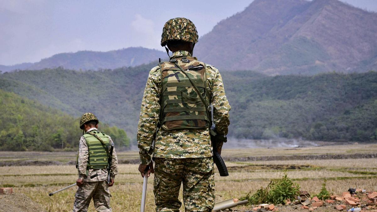 Security forces carry out search operation in Manipur to trace those held hostage by armed groups