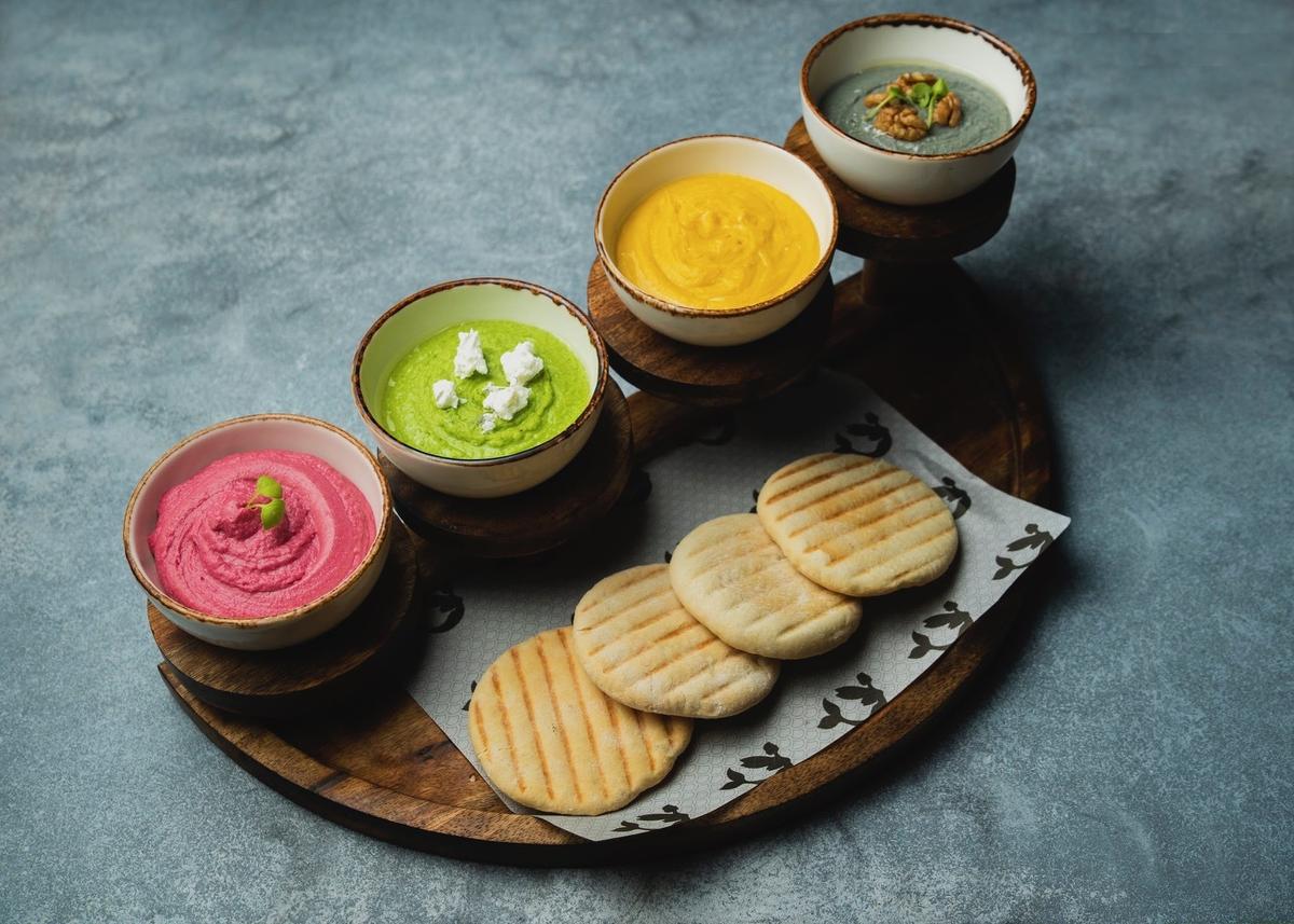 The hummus platter at Nusa, Bengaluru