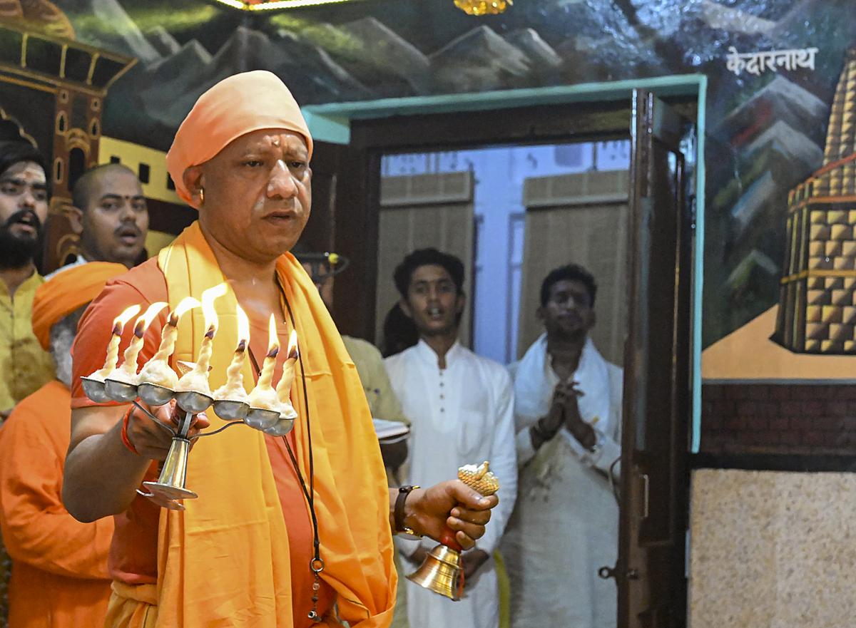 Uttar Pradesh CM Yogi Adityanath holds 'Janata Darbar' at Gorakhnath temple  - The Hindu