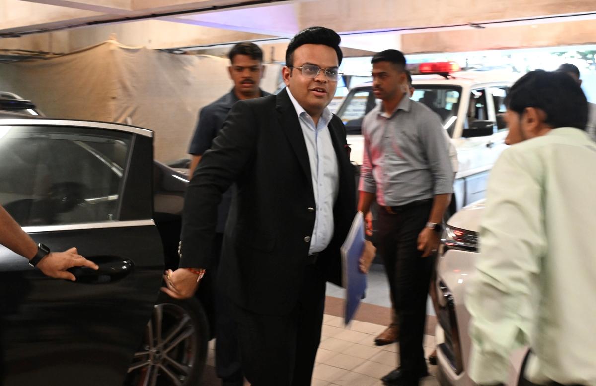 BCCI secretary Jay Shah arrives for the IPL owners meeting at the BCCI headquarters in Mumbai on Wednesday. 