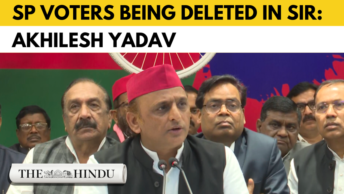 Watch: Akhilesh Yadav alleges targeted theft of PDA votes during SIR