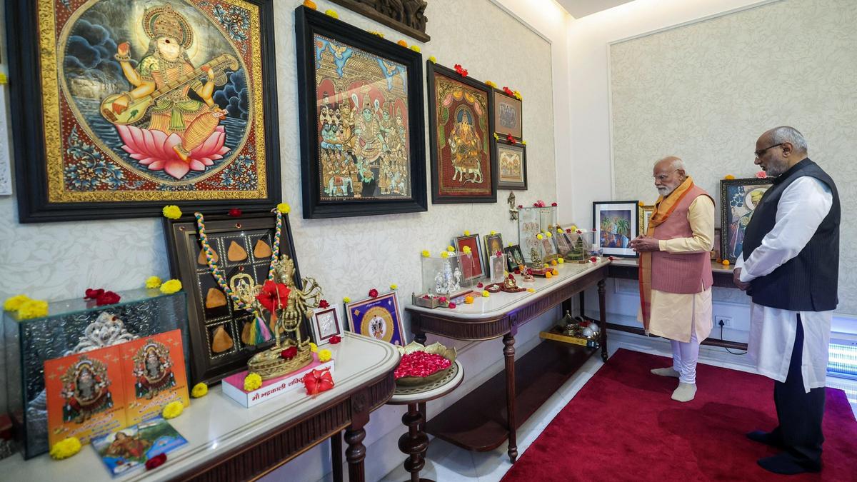 PM Modi meets Vice-President on Tamil New Year