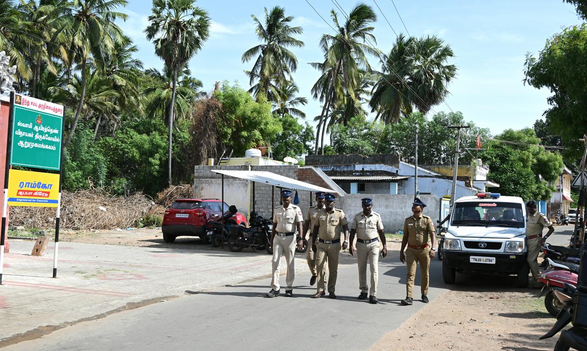 Shell-shocked: Arumugamangalam, located near the banks of the Tamirabharani in southern Tamil Nadu’s Thoothukudi district, is a sleepy hamlet. It has just about 300 families. Its residents have been left in shock after the murder of Kavin 
Selvaganesh.
