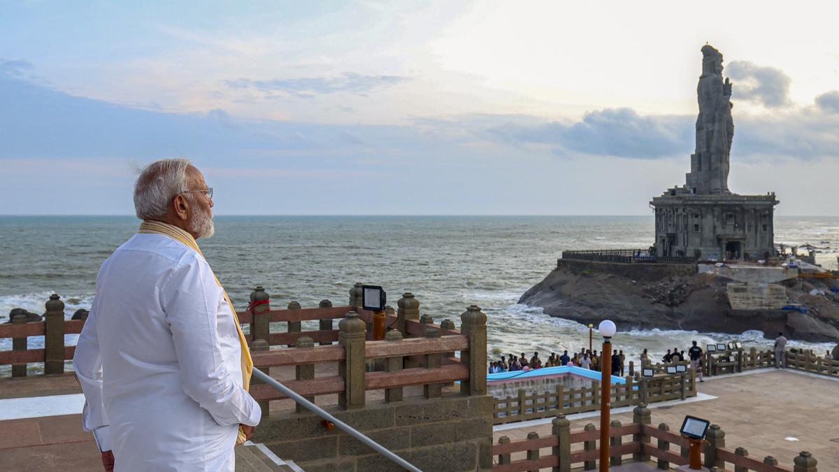 Narendra Modi begins meditation at Vivekananda Rock Memorial