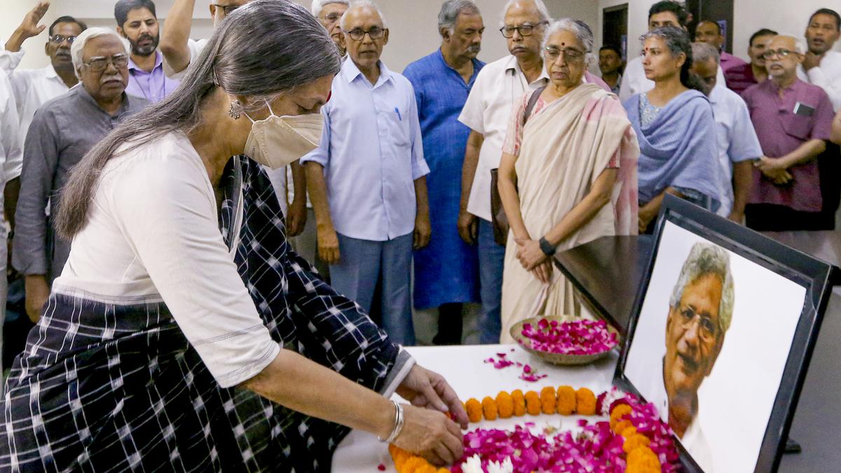 Tributes pour in from across the aisle for Sitaram Yechury