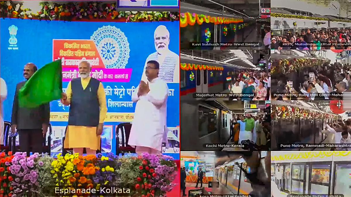 India’s first underwater metro in Kolkata: PM Modi unveils multiple metro projects