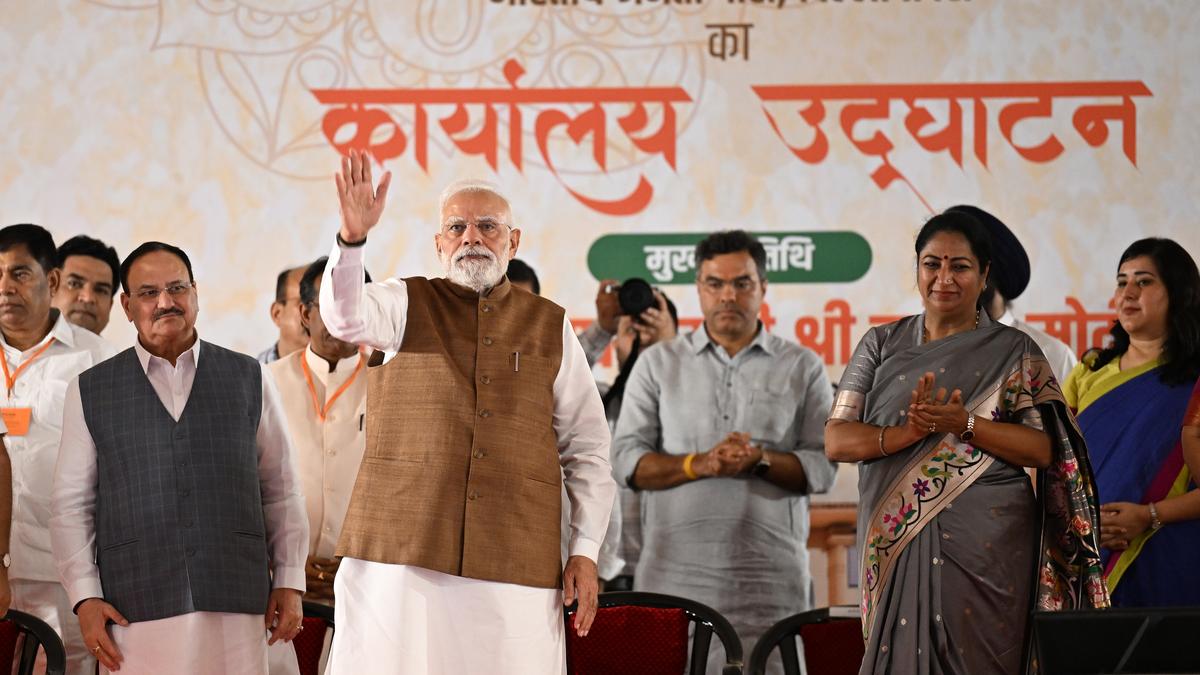 ‘Centre for public service’: PM unveils new Delhi BJP address